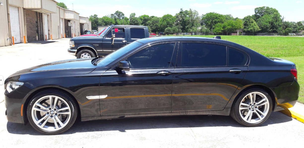 Freshly tinted vehicle at Scraps Window Tinting