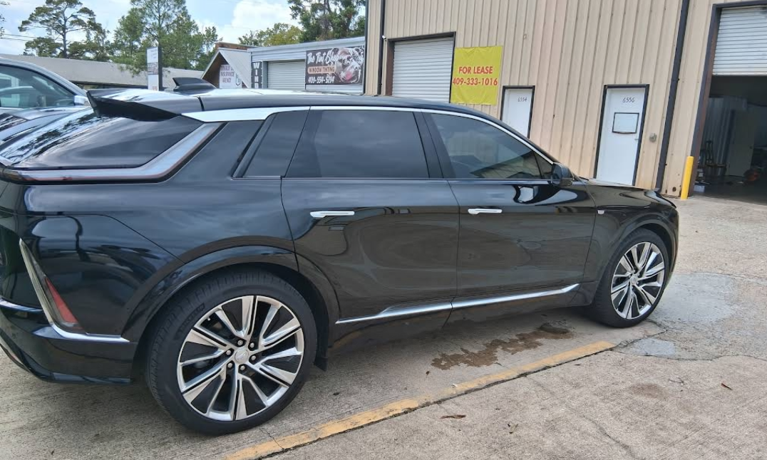 Vehicle tinted at the Scraps Window Tinting shop in Beaumont